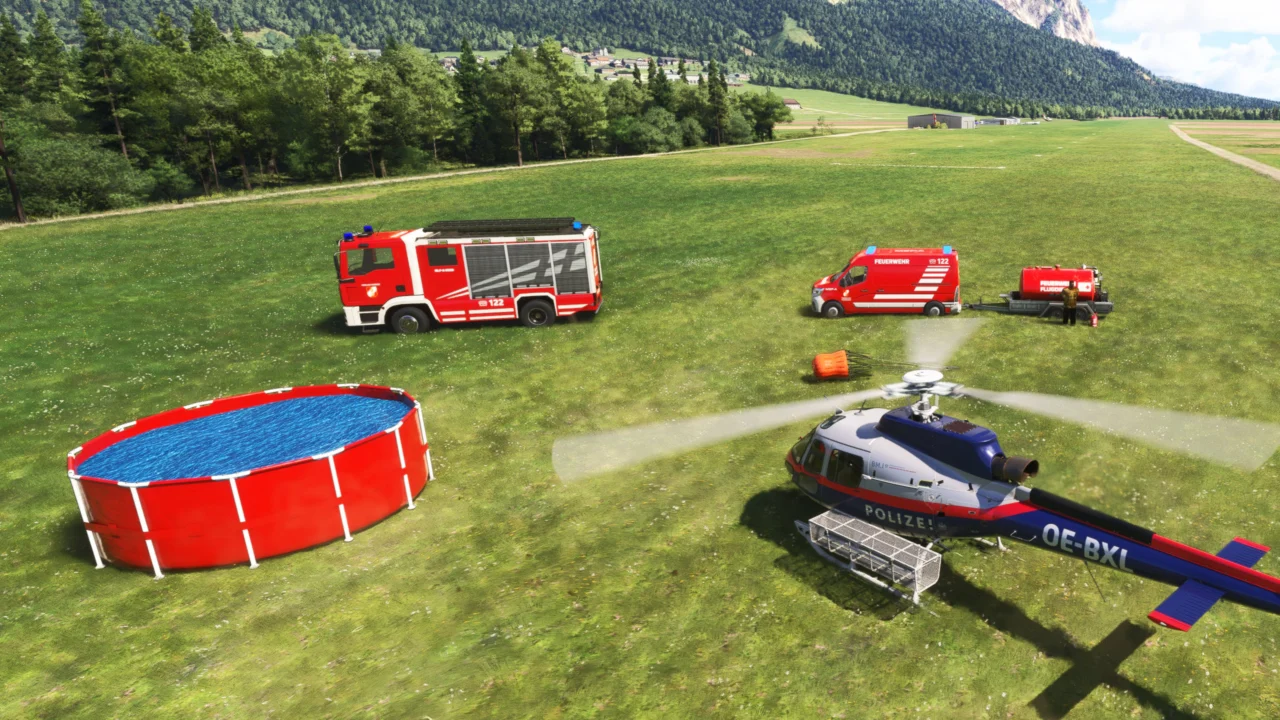 Firefighting bucket operation
