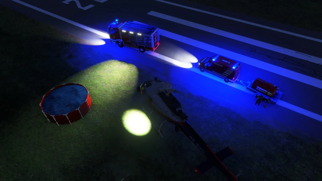 Illuminated work area