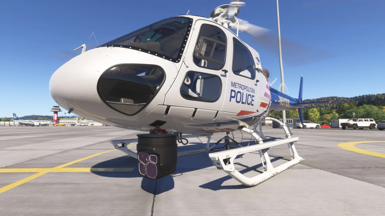 Belly-mounted infrared surveillance camera